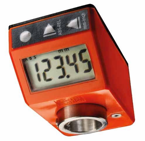 Direct drive electronic position indicators Available functions By using the function keys, it is possible to: select the incremental or the absolute measure mode convert the linear unit