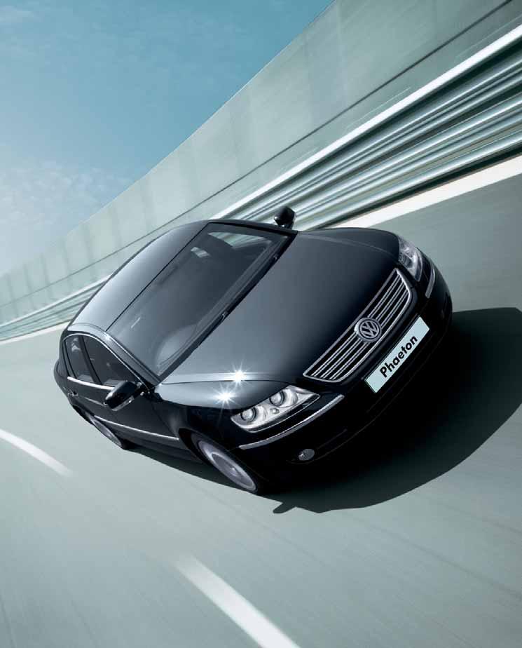 The Volkswagen Phaeton: designed to inspire. 03 Offering inspired comfort, style and power, the Phaeton is a car that will deliver immense driving pleasure every time you take to the road.