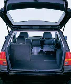 On a practical level, under load-floor storage compartments hold your belongings neatly and securely, while load restraining hooks secure luggage firmly in place and there are even gas-pressure