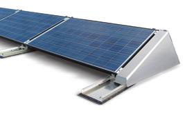South-Direction KNUBIX-SR is a light-weight, self-supporting flat-roof mounting system for PV plants.