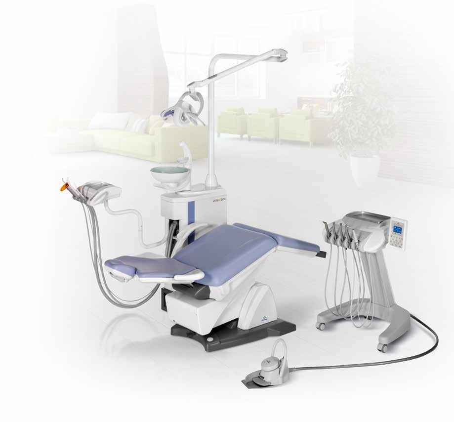 premium All versions of the dental unit can be configured in three different ways: whiparm/continental type,
