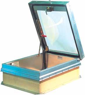 Type gs Ladder Access ROOF ACCESS HATCHES All the security and convenience of the Type S roof hatch with the added benefits of a skylight.
