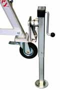 If the windup jack legs are fitted the following points must be observed: 1. Check whether the castors fitted are Load Rated (or Pneumatic).