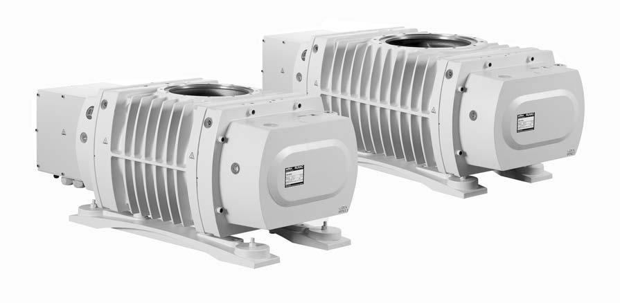 RUVAC WH/WHU Roots Vacuum Pumps with Water-Cooled Hermetically Sealed Motors with Synthetic Oil or PFPE filling RUVAC WH 4400 and WH 7000 single-stage Roots vacuum pump with hermetically sealed motor