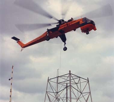 The S-64 was developed with two Pratt & Whitney JFTD-12 turbine engines. First flight was on May 9, 1962. U.S. Army and German government customers were the first to order the S-64A (CH-54A) crane helicopter.