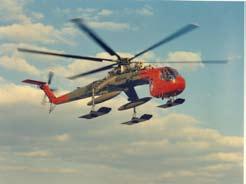 An Erickson Air-Crane was used to lift and replace the