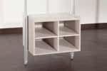 x1 Deep Shelf x9 G Narrow Shelf W900mm (330mm deep) H Deep Shelf W550mm (550mm deep) Please Note: The Trouser Rack & Drawer Units come with Soft Close All Fixtures come with Brackets to fit to the