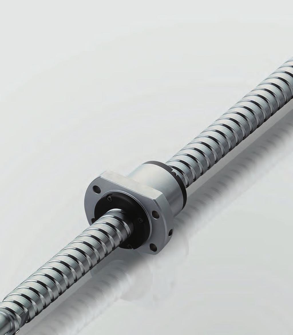 High-Speed Caged Ball Screw SBK DN value: 210,000 (Achieves high-speed feed at 200 m/min) High-Speed feed by a large lead Low noise, long-term