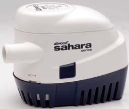 Sahara Automatic Bilge Pumps Sahara Bilge Pumps include 6" lengths of 16-gauge tinned copper wire. Wire is caulked to prevent water from wicking through insulation jacket.