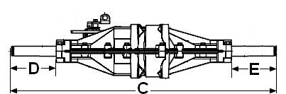 5 Axle End G See Figure Axle End H See Figure Differential Lock - Manually operated Yes All needle and ball bearings Yes Parking Brake Yes Neutral Switch Yes (N.C.