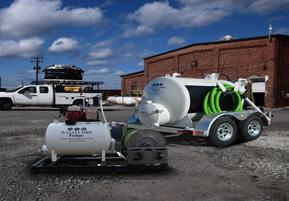 approved trailer Trailer Mounted Waste tank + fresh water tank +DOT approved trailer needs.