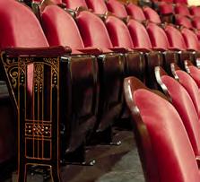 scrolled, solid maple armrests and row letter plates DeVos Performance Hall Grand Rapids,