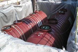 TYPICAL DOUBLE-WALLED USTs DW-Fiberglass UST Prior to Install DW-Fiberglass Coated Steel