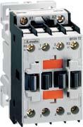 Four-pole contactors with control circuit: AC and DC Mini-contactor four power poles, NO and NC BG series 11 BG09 T.