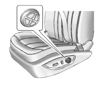 Move the seat forward or rearward by sliding the control forward or rearward.