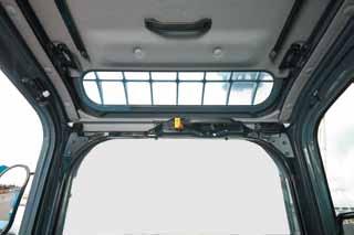 entry and exit assured with wider cab entry and