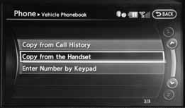 (The PIN code is assigned by NISSAN and cannot be changed.) 5. When connecting is complete, the screen will return to the Bluetooth settings screen.