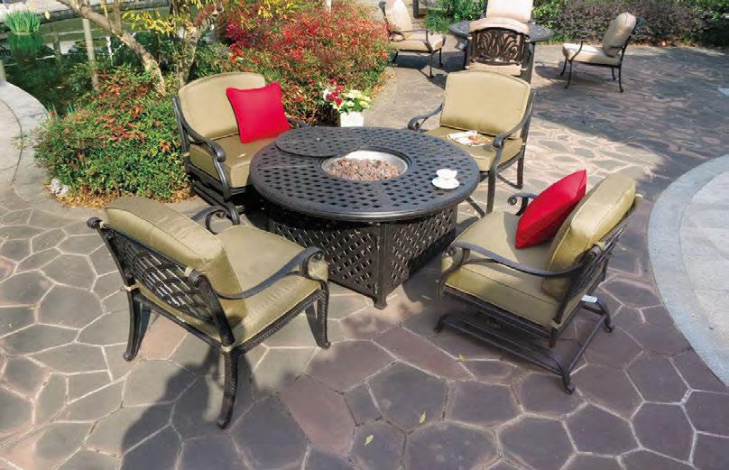 SW-T-435-GFP 52 Gas Fire pit Table 52 Dia.