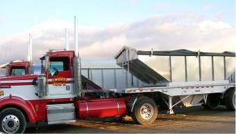 Renewable Natural Gas Lowest Carbon Fuel Trucks driving on natural gas produced from dairy