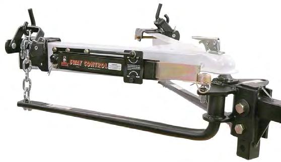 Weight Distribution Hitches Weight distribution hitches evenly distribute weight over the entire length of tow vehicle and trailer, resulting in a more level ride with more control and stability,