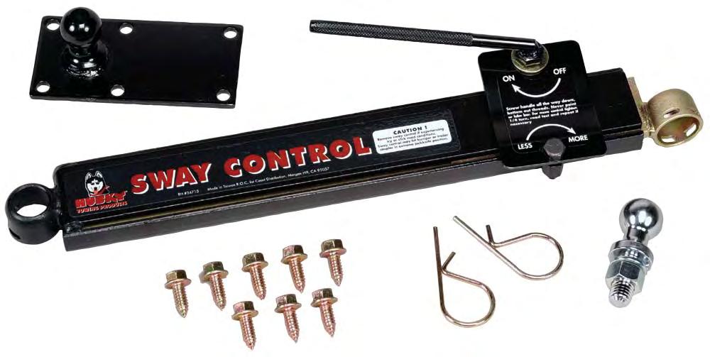 Sway Control, RH, Packaged 34715 Sway Control, LH, Packaged 37498 Sway Control Parts & Accessories Weld-on Ball Mount Bar