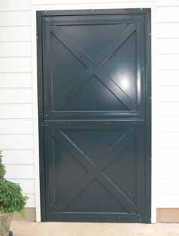 21-A (CLOSED) 21-A (OPEN) 21-B Steel-framed dutch door with removable bar