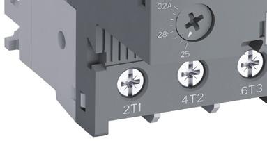 The manual motor starters have a setting scale in amperes, which allows the direct adjusting of the device without any additional calculation.