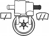 5 mm mm 8JD 008 5-02 8TW 004 764-02 Water pump, 2V Application: Power: Ø Housing: Design: Ø In: Ø Out: Plug: WSS /