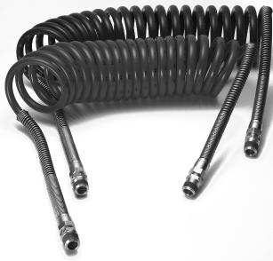 BRAKCOIL BRAKCOIL Tractor to Trailer Coiled Nylon Air-Brake Connections You get it all with Parker BRAKCOIL designed for just about any tractor/trailer air-brake application you will need for