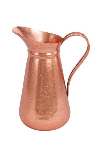 cm) VAS196 Hammered Metal Vase Wave Copper (D 18 x H 18 cm) TRA203 Engraved Tray