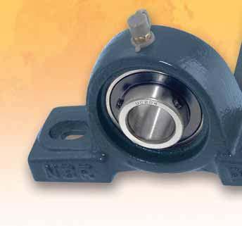 Pedestal and flange bearings F 35 Pedestal bearing, cast housing Alternatively with polymer