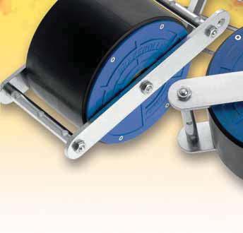 F 36 Brake rollers Brake rollers Brake rollers regulate the speed on gravity roller conveyors and they keep the material being conveyed at a