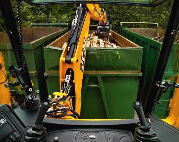 BACKHOE LOADER Heavy-duty arms handle the rigours of a