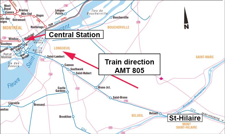 - 2 - Other Factual Information On 09 December 2011, Agence Métropolitaine de Transport (AMT) train No.