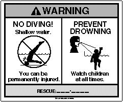 Install the filter and pump a minimum of 6 feet from the pool wall so they may not be used as steps by children. WARNINGS 1.