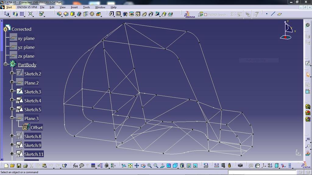 The centre lines are used to represent the member which will later be converted to proper 3D representation in