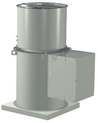 TCBRU Roof Upblast Fan The TCBRU is ideal for roof upblast exhaust systems with moderate system static pressures and for applications where quiet operation is essential.