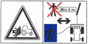 14. Nobody is allowed to stand between the tractor and the winch, if the tractor is not secured against movement with hand brake or with a wedge. 15.