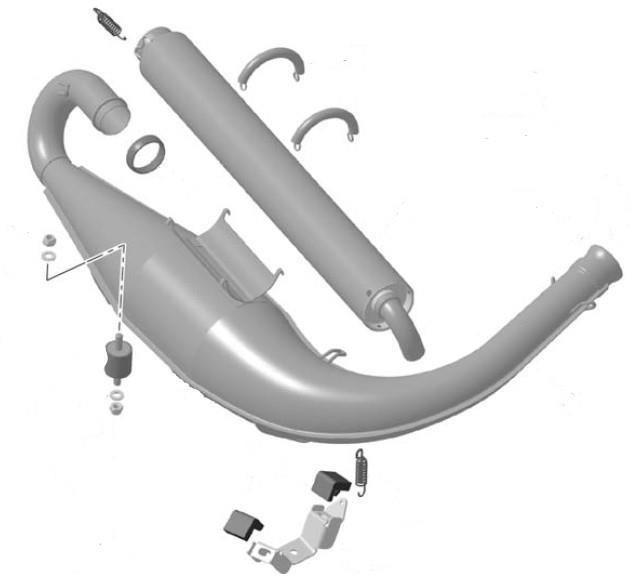 125 Micro MAX A specific exhaust system has to be used for the 125 Micro MAX engine.