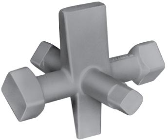 fits either slotted or square countersunk cleanout plugs Strong, malleable iron Fits slotted or square