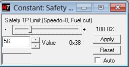 Load Limit Table (TP cut) Also known as boost cut table this table sets the maximum allowable load when there is a valid speed input above 0 km/h Increase this table when boost is increased on the