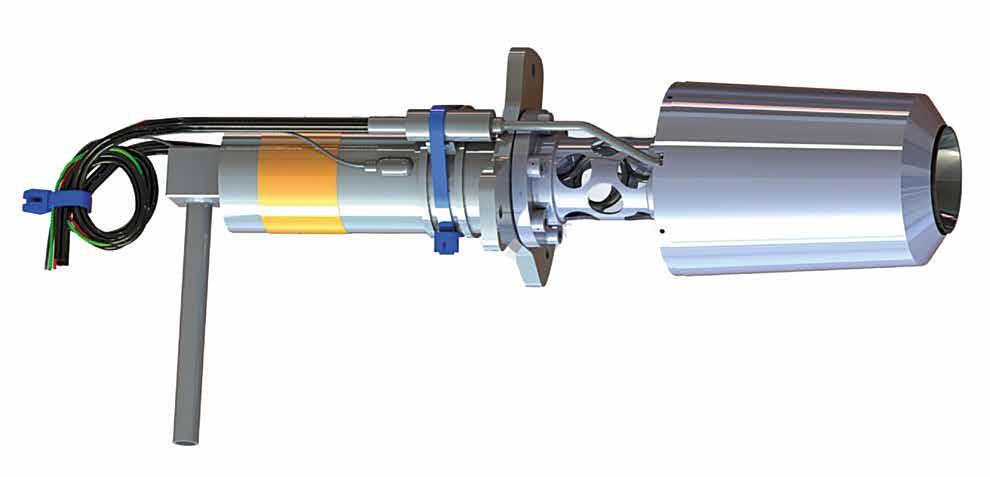 20N CHEMICAL MONOPROPELLANT THRUSTER DESIGNED FOR ATTITUDE, TRAJECTORY AND ORBIT CONTROL OF SATELLITES, SPACECRAFT AND PLATFORMS.