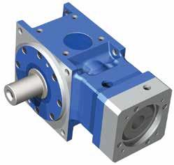 option available DS DS-F Flange output allows connection of pinion gears, pulleys, rotary index tables, and transmission shafting directly to the output for a more