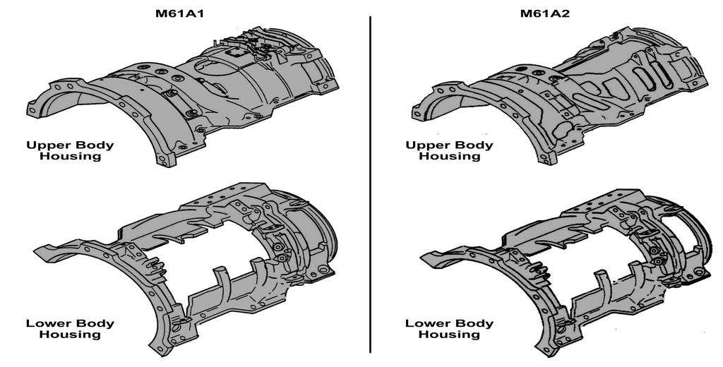 Figure 6-7 Rear housing assembly and related parts (external view).