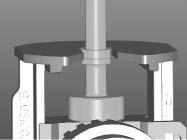 Slide Lever Height Gauge back until the Lever Height Gauge is centered on the valve fork assembly.