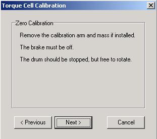 Figure A-4: Calibration Mass Window The Zero