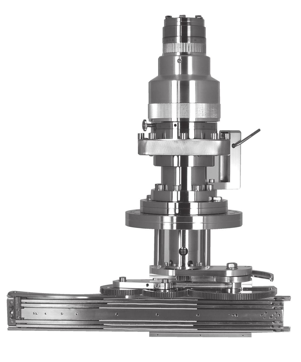 Rotary 2-Axis Source Shutters (Rotary & telescopic ) Magnetically-coupled MagiDrive provides arm The 2-axis provides 360 rotation and 760mm linear within an ultra-compact footprint.