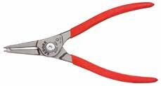 PLIRS RG Circlip pliers for external retaining rings (shafts) 8000 Flattened tip mounting makes it easier to get at the safety ring eyelets Precision, screwed joint.