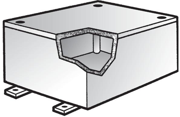 WAB Junction Boxes Unflanged for Surface Mounting Dust-tight Weatherproof NEMA, 4, 12 Where a heavy duty dustproof, weatherproof enclosure is desired, WAB boxes are installed in conduit system to: