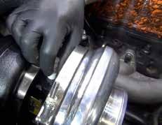 feed line from the top of the oil filter housing to the